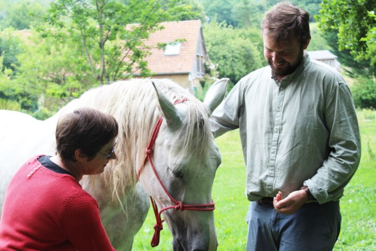 Vivre l’instant présent avec les chevaux : une approche douce pour gérer le stress et les émotions